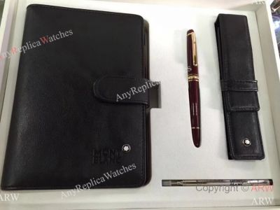 Super AAA Montblanc Replicas Meisterstuck Red Rollerball Pen 4 items include box - Best Deals